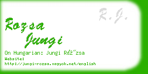 rozsa jungi business card